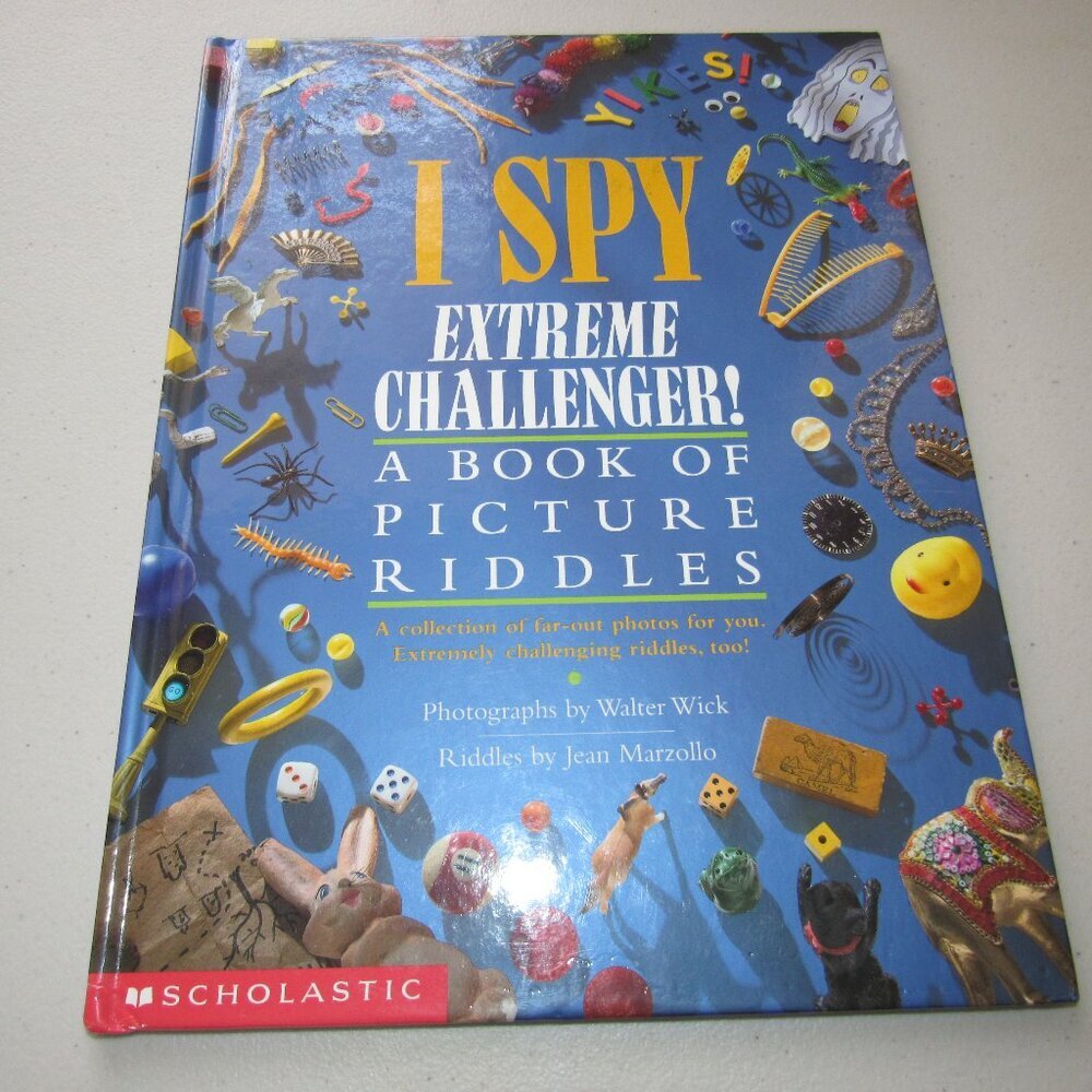 I Spy Extreme Challenger! Book| Walter Wick & Jean Marzollo | Hardcover Riddles